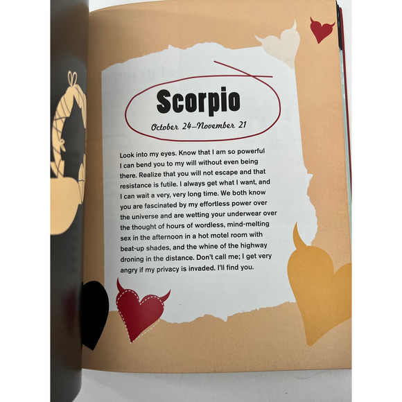 Darkside Zodiac In Love by Hyde, Stella 2007 Paperback Book Astrology Humor - Picture 4 of 10